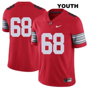 Youth NCAA Ohio State Buckeyes Zaid Hamdan #68 College Stitched 2018 Spring Game No Name Authentic Nike Red Football Jersey TA20B66JF